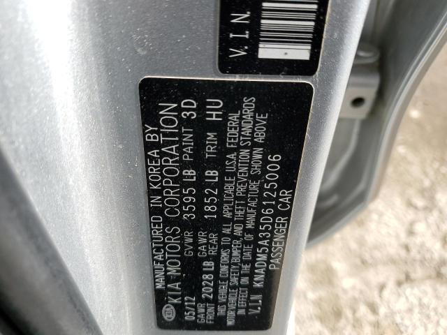 KNADM5A35D6125006 KIA RIO LX