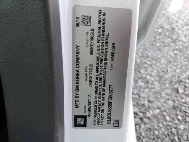 2015 CHEVROLET SPARK EV 2 - KL8CL6S05FC803777