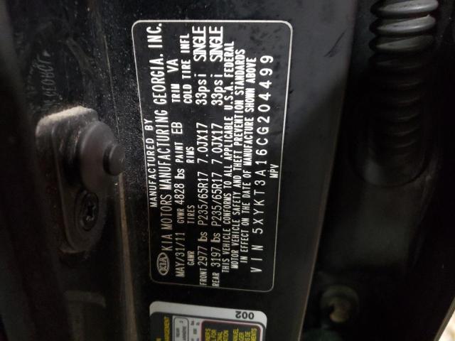 5XYKT3A16CG204499 KIA Sorento