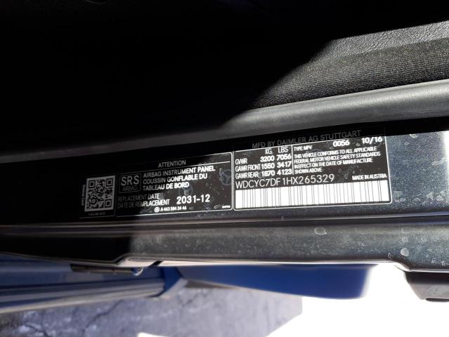 2017 MERCEDES-BENZ G 63 AMG - WDCYC7DF1HX265329