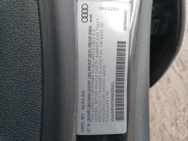 2017 AUDI S7 PREMIUM - WAUWFAFC8HN025921