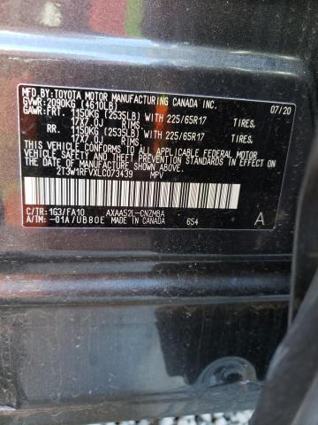 2020 TOYOTA RAV4 XLE 2T3W1RFVXLC073439