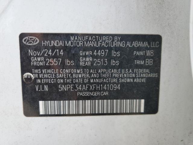 2015 HYUNDAI SONATA SPO - 5NPE34AFXFH141094