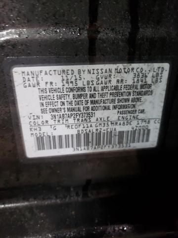 3N1AB7AP2FY373531 Nissan SENTRA S