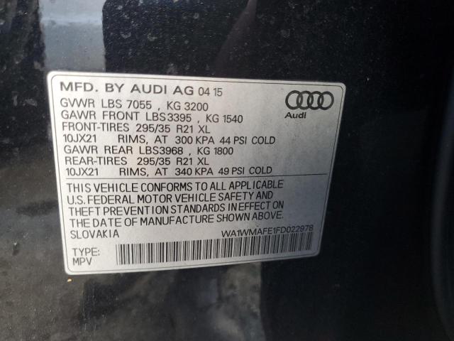 2015 AUDI Q7 TDI PRE - WA1WMAFE1FD022978