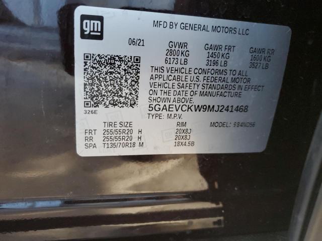 2021 BUICK ENCLAVE AV - 5GAEVCKW9MJ241468