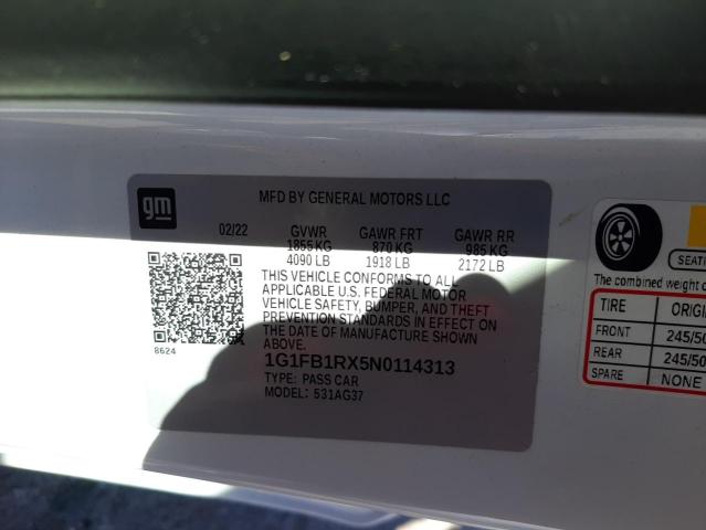 2022 CHEVROLET CAMARO LS - 1G1FB1RX5N0114313