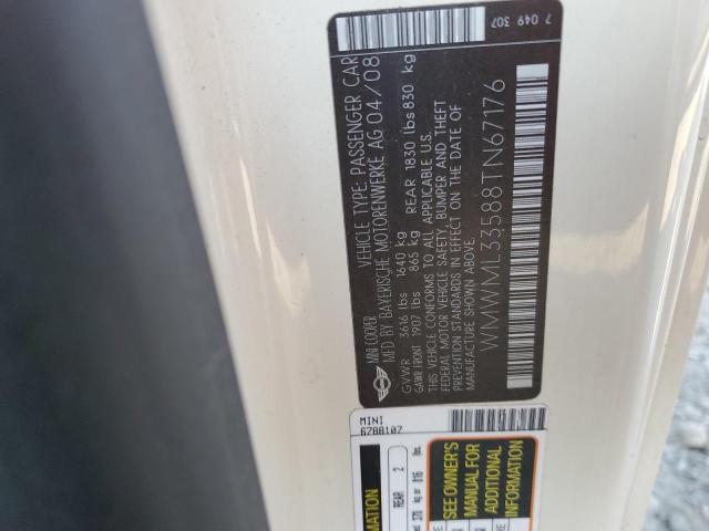 WMWML33588TN67176 Mini Cooper