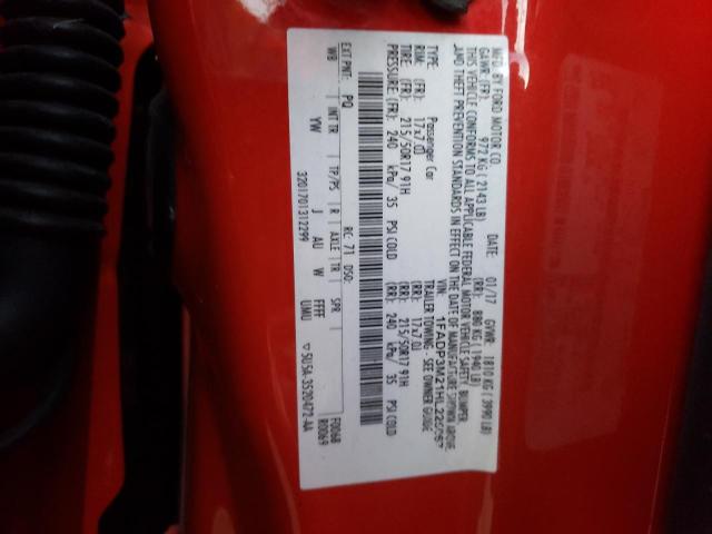 2017 FORD FOCUS SEL - 1FADP3M21HL225067