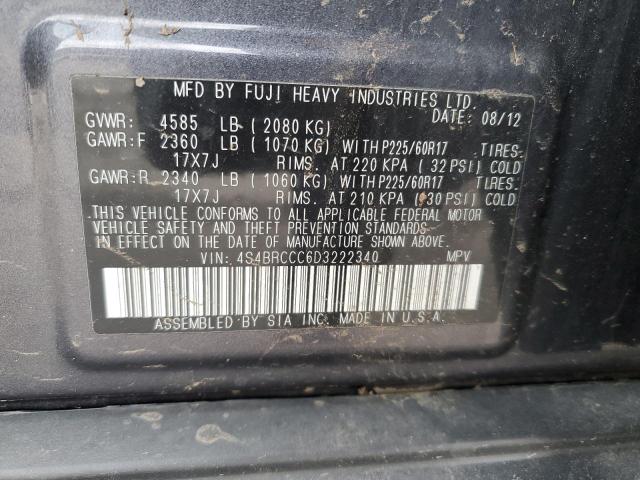 4S4BRCCC6D3222340 Subaru Outback 2.5i Premium