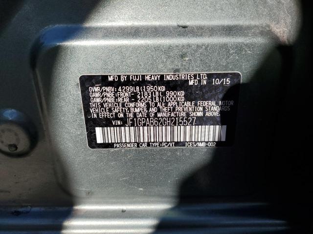 JF1GPAB62GH215527 Subaru Impreza Premium