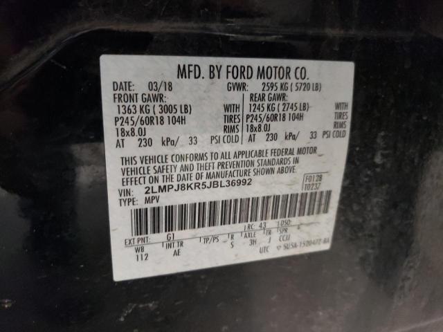 2018 LINCOLN MKX SELECT 2LMPJ8KR5JBL36992