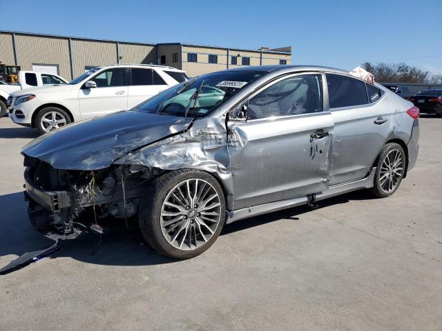 Salvage cars for sale from Copart Wilmer, TX: 2017 Hyundai Elantra Sport