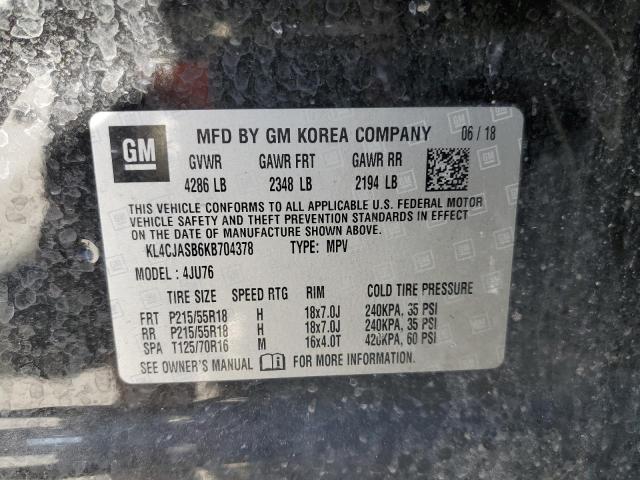 2019 BUICK ENCORE PRE - KL4CJASB6KB704378