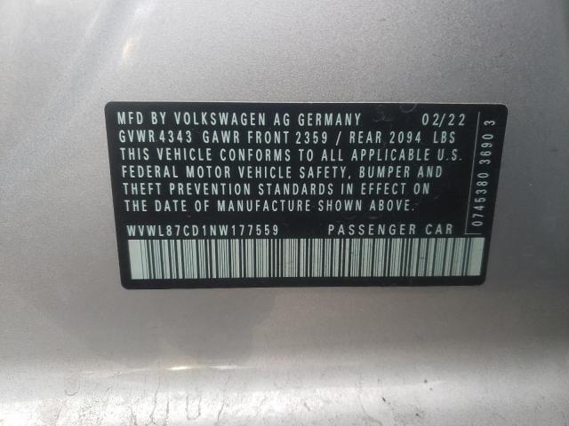 2022 VOLKSWAGEN GTI SE WVWL87CD1NW177559