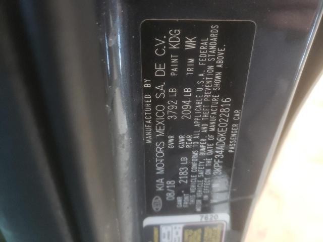 3KPF34AD6KE022816 KIA Forte Gt Line