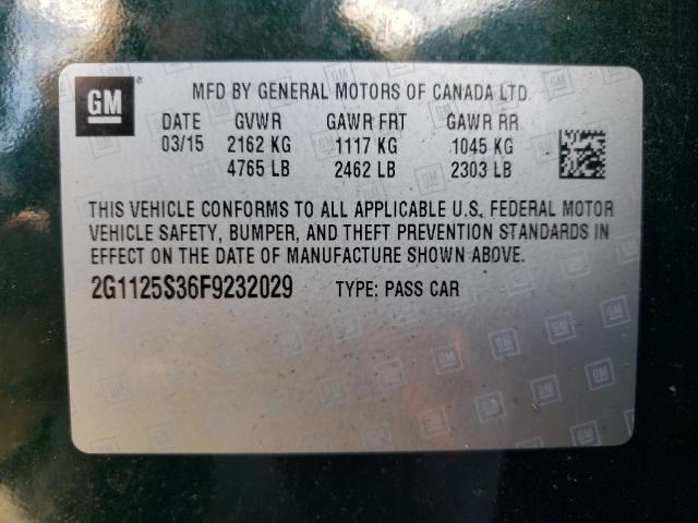 2015 CHEVROLET IMPALA LT - 2G1125S36F9232029