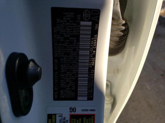 2017 TOYOTA COROLLA L 2T1BURHE3HC758904