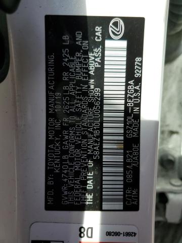 2020 LEXUS ES 350 LUX - 58AEZ1B10LU056299