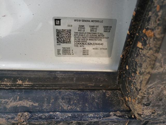 1GKKNULS2KZ244640 GMC Acadia Slt-1