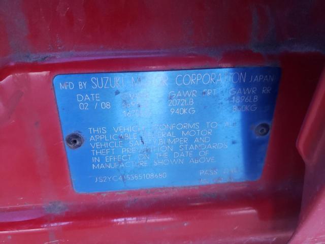 JS2YC415585108680 Suzuki SX4