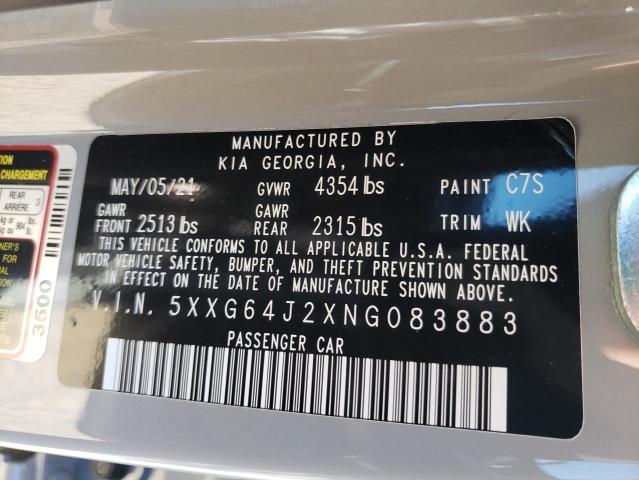 2022 KIA K5 GT LINE - 5XXG64J2XNG083883
