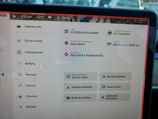 5YJ3E1EA0JF048865 Tesla MODEL 3