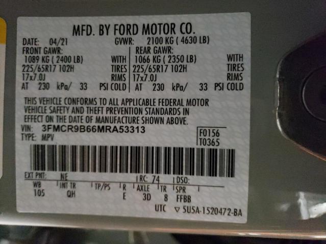 2021 FORD BRONCO SPO - 3FMCR9B66MRA53313