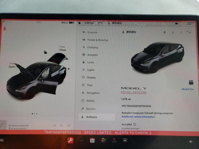 7SAYGDEF8PF611332 Tesla Model Y