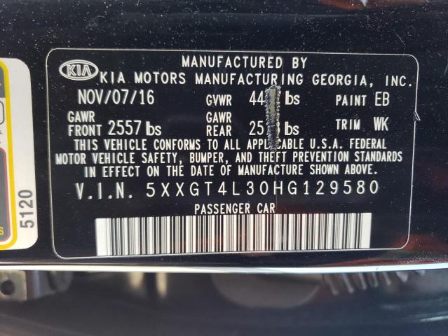 5XXGT4L30HG129580 KIA Optima Lx