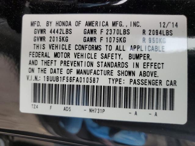 19UUB1F56FA010587 Acura TLX TECH