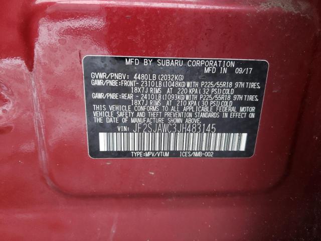 JF2SJAWC3JH483145 Subaru Forester 2.5i Touring