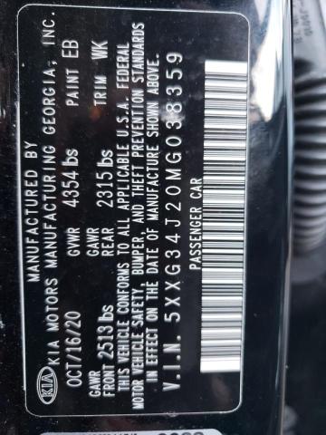 2021 KIA K5 EX - 5XXG34J20MG038359