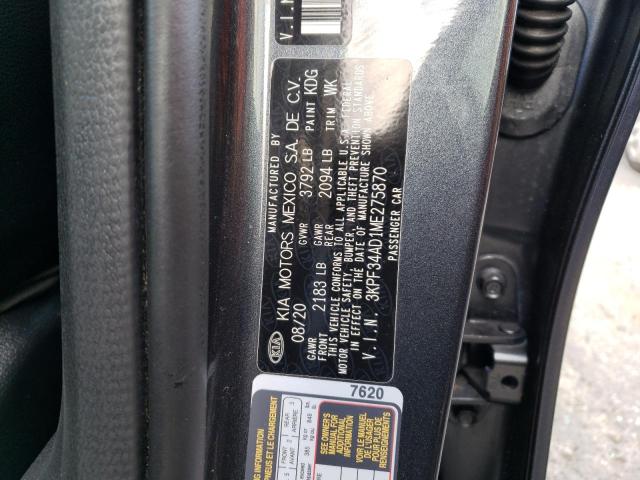 3KPF34AD1ME275870 KIA Forte Gt Line