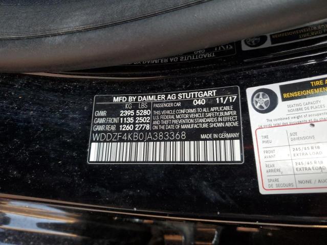 2018 MERCEDES-BENZ E 300 4MAT - WDDZF4KB0JA383368