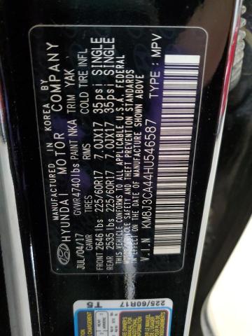 2017 HYUNDAI TUCSON LIM KM8J3CA44HU546587