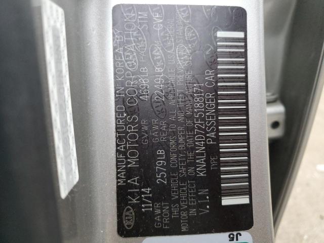 2015 KIA CADENZA PR - KNALN4D72F5188171