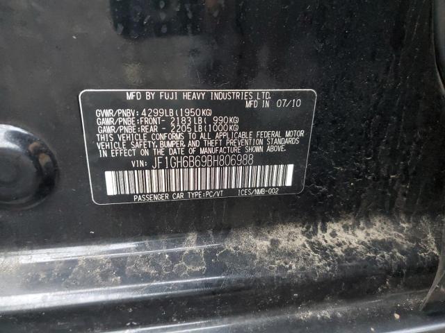 JF1GH6B69BH806988 Subaru Impreza 2.5i Premium