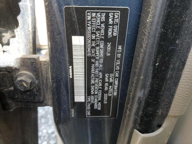 YV1RS592282694610 Volvo S60