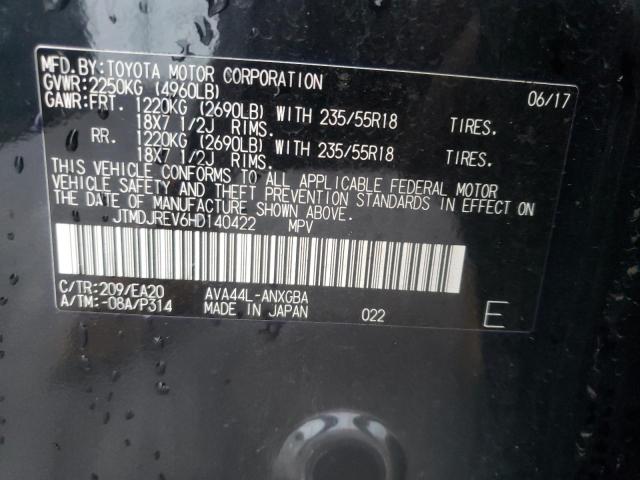 2017 TOYOTA RAV4 HV LI - JTMDJREV6HD140422