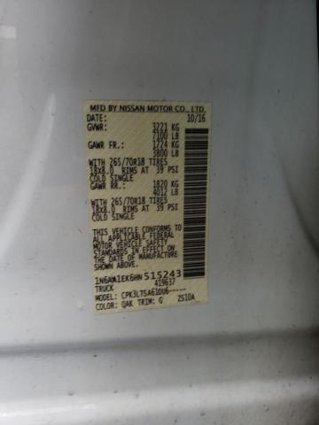 2017 NISSAN TITAN S - 1N6AA1EK6HN515243