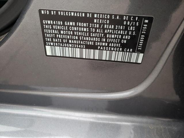 2016 VOLKSWAGEN JETTA S - 3VW267AJ0GM235493