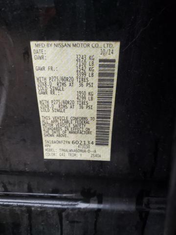 2015 NISSAN ARMADA PLA - 5N1BA0NF2FN602134