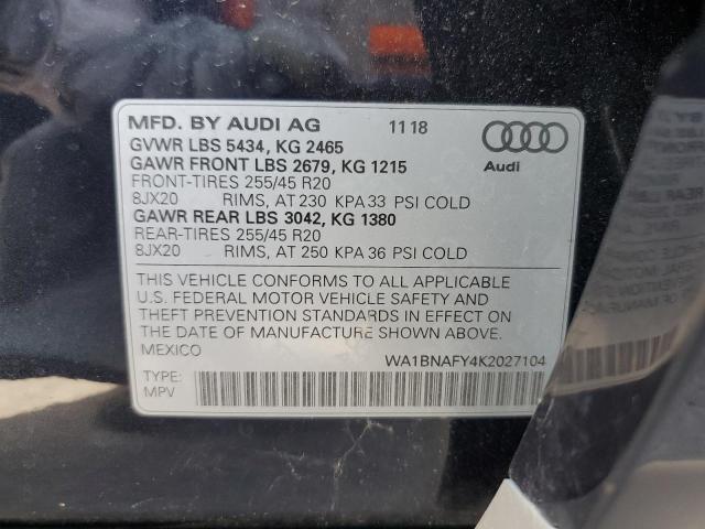 WA1BNAFY4K2027104 2019 AUDI Q5, photo no. 13