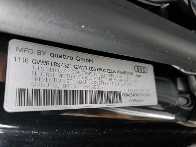 2017 AUDI R8 5.2 PLU WUAKBAFX0H7903459