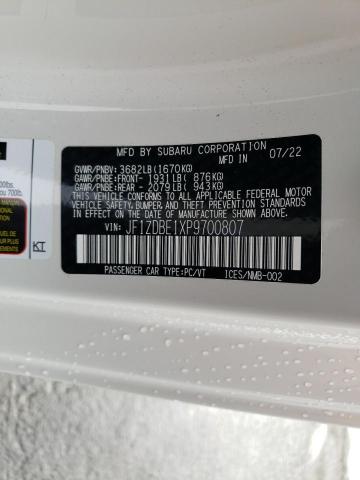 2023 SUBARU BRZ LIMITE JF1ZDBE1XP9700807