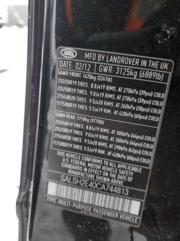 SALSH2E40CA744813 Land Rover RANGEROVER