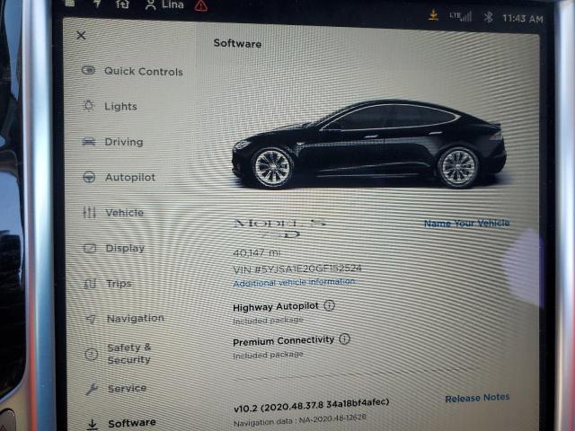 5YJSA1E20GF152524 Tesla MODEL S