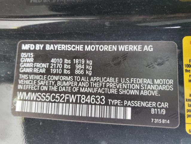 WMWSS5C52FWT84633 Mini Cooper