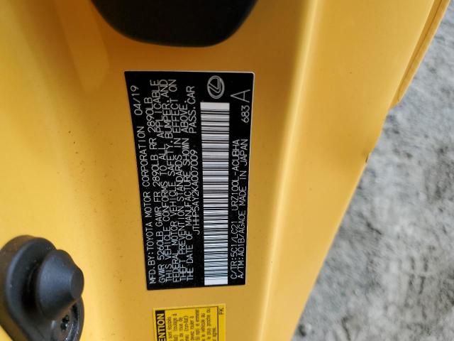 2019 LEXUS LC 500 - JTHHP5AY2KA007009